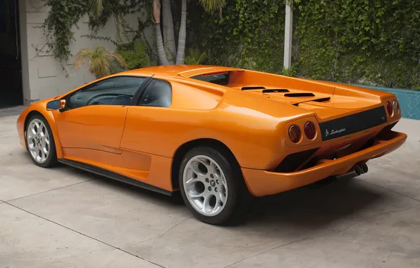 Lamborghini, вид сзади, diablo, ламборгини, styling prototype