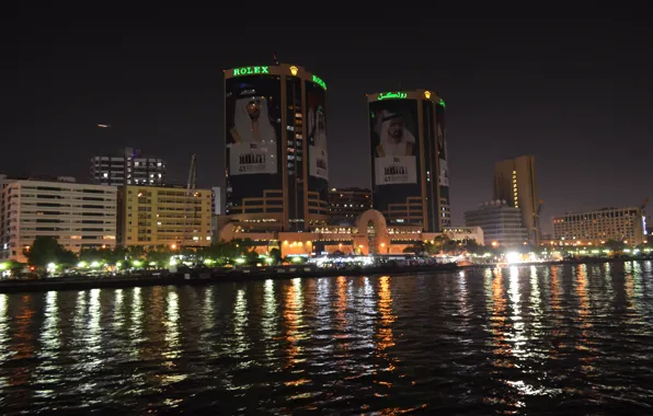 Картинка Dubai, twin towers, creek