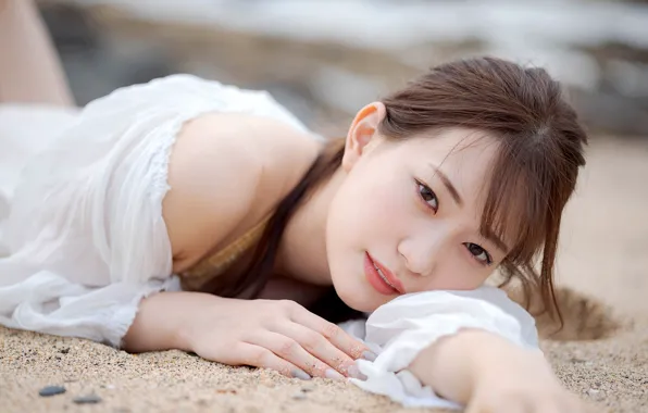 Model, Woman, Pretty, Japanese, Close Up, Close Shot, Akari Mitani, Close Face