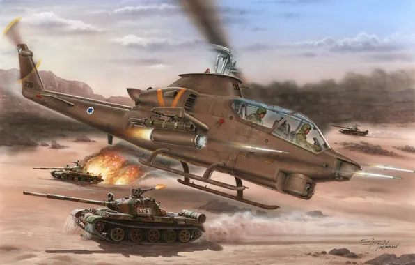 Израиль, IDF, Stanislav Hajek, ударный вертолет, ЦАХАЛ, AH-1S Cobra