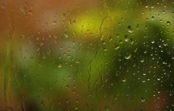Стекло, вода, капли, дождь, Canon 400D, water drops on glass