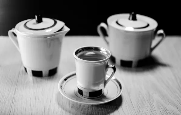 Кофе, напиток, Coffee, кофейник, кофейный сервиз
