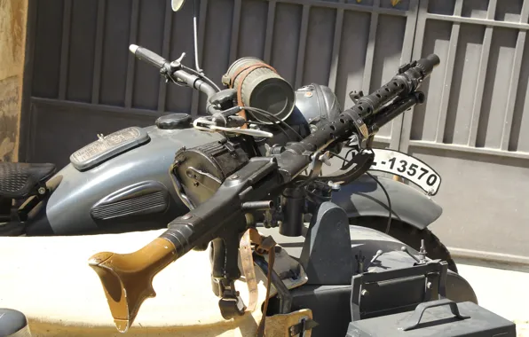 Картинка мотоцикл, пулемёт, немецкий, единый, MG-34