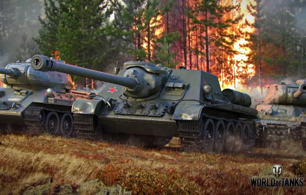 Картинка танк, USSR, СССР, танки, WoT, Мир танков, СУ-122, tank