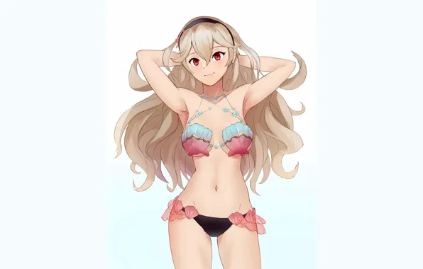 Girl, sexy, cleavage, long hair, boobs, anime, beautiful, pretty