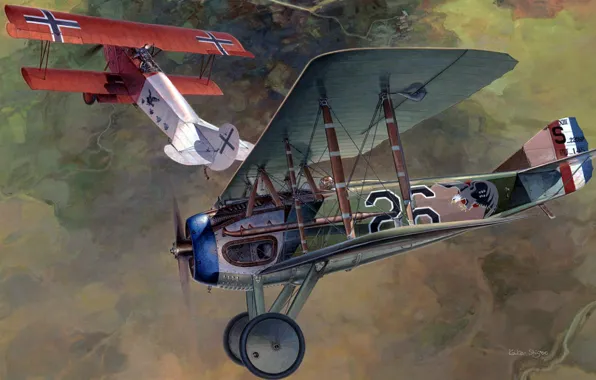 ВВС Франции, одноместный истребитель, СПАД, Dawn Patrol, SPAD, S.XIII