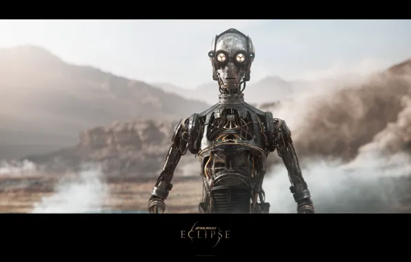 Фантастика, robot, Звёздные войны, Эклипс, Star Wars Eclipse, C3 droid