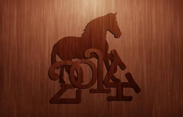 Картинка дерево, 2014, авторские обои, год лошади, деревянные обои, древесный стиль, maxmason