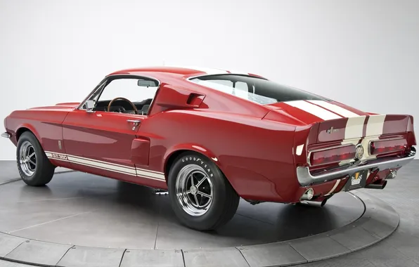 Mustang, Ford, Shelby, Форд, Мустанг, вид сзади, 1967, Muscle car