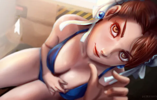Девушка, игра, Street Fighter, Chun Li, by JaezX