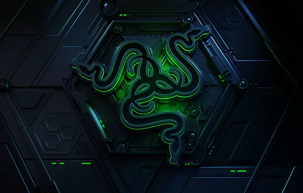 High-tech, Логотип, Logo, Razer, бренд, Digital Art, хай-тек, brand