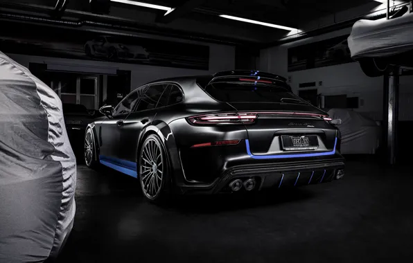 Porsche, Panamera, вид сзади, 2018, TechArt, Sport Turismo, Grand GT, Selective