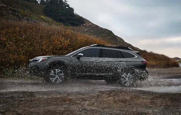 Картинка вода, брызги, Subaru, универсал, Outback, AWD, 2020