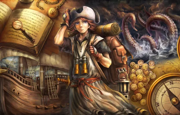 Sea, hat, Dragon's Crown, ceature