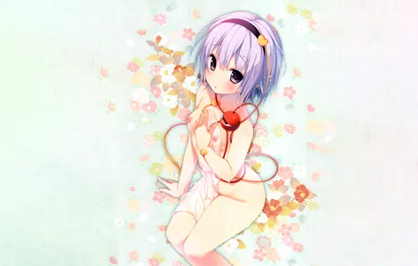 Girl, sexy, wet, erect nipples, legs, nipples, boobs, anime
