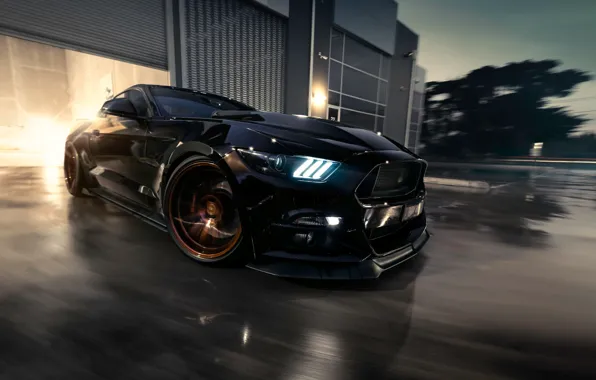 Картинка Mustang, Ford, Muscle, Car, Black