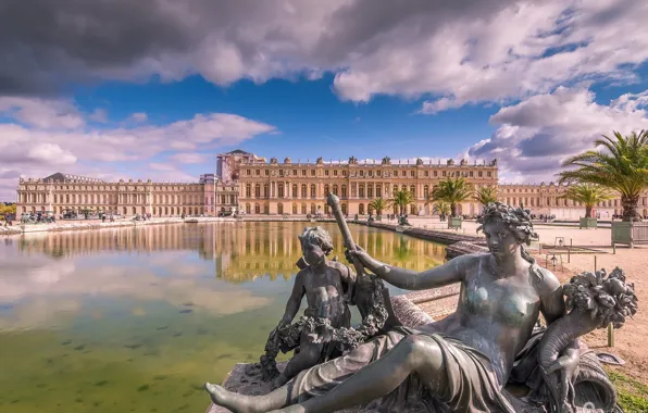 Картинка Франция, Париж, фонтан, Palace of Versailles