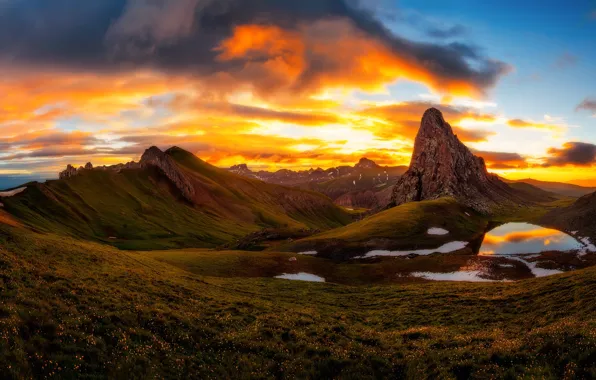 Картинка рассвет, утро, Colorado, San Juan Mountains, San Juan, Dragon's Back