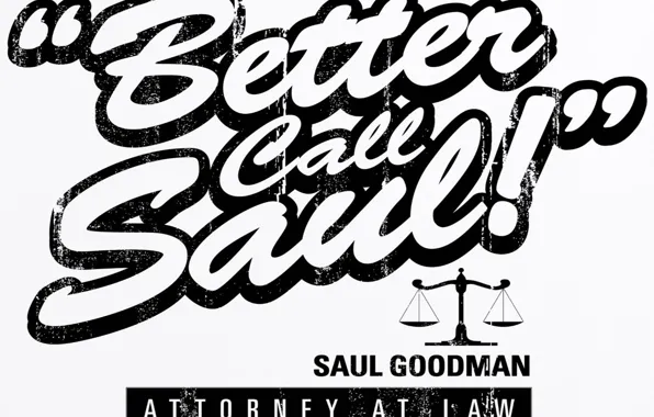 Надпись, шрифт, сериал, потёртость, better call saul, лучше звоните солу
