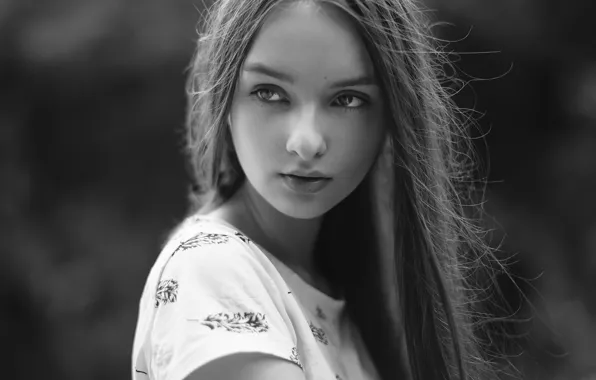 Взгляд, девушка, портрет