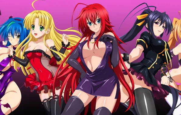 Demon, girl, hot, sexy, boobs, breast, anime, beautiful