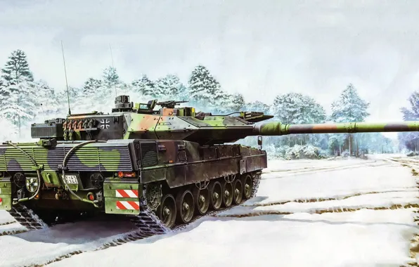 Бундесвер, немецкий основной боевой танк, Leopard 2А7, 120-мм Rheinmetall Rh-120