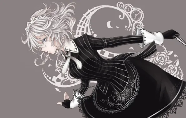 Девушка, аниме, арт, Touhou