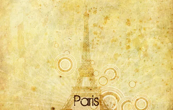 Картинка лучи, круги, эйфелева башня, париж