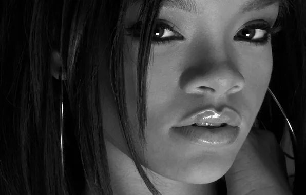 Rihanna, face, singer, actress