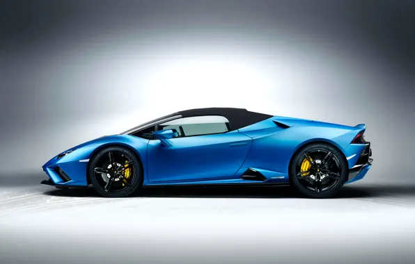 Lamborghini, вид сбоку, Spyder, Huracan, 2020, RWD, Huracan EVO