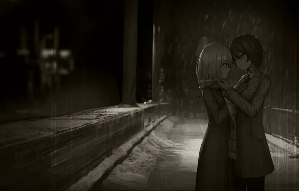 Ночь, аниме, арт, Girls Frontline, Девушки фронта