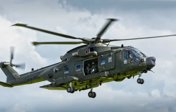 Авиация, полёт, вертолёт, Merlin, AgustaWestland AW101