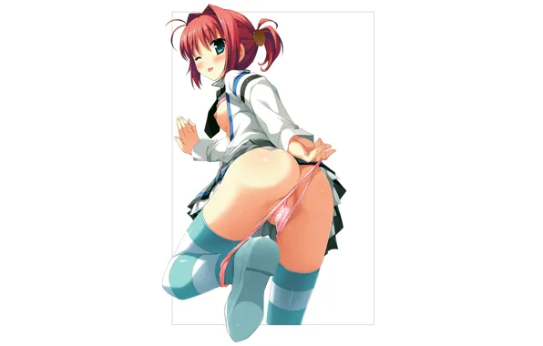 Girl, sexy, lingerie, ass, pantsu, bra, school uniform, panties