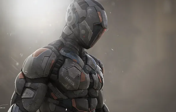Картинка armor, helmet, technology, Sci Fi, protective suit