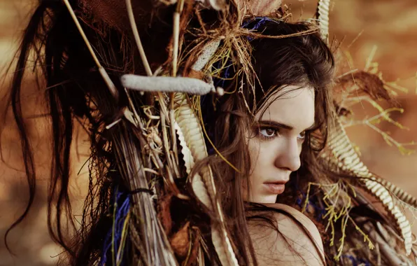 Взгляд, девушка, модель, Kendall Jenner