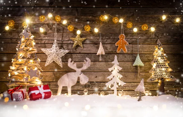 Картинка winter, snow, merry christmas, decoration, xmas