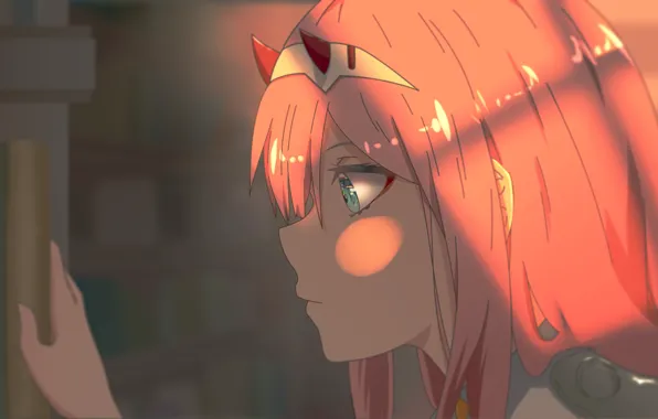 Девушка, рожки, Darling in the FranXX, Zero Two