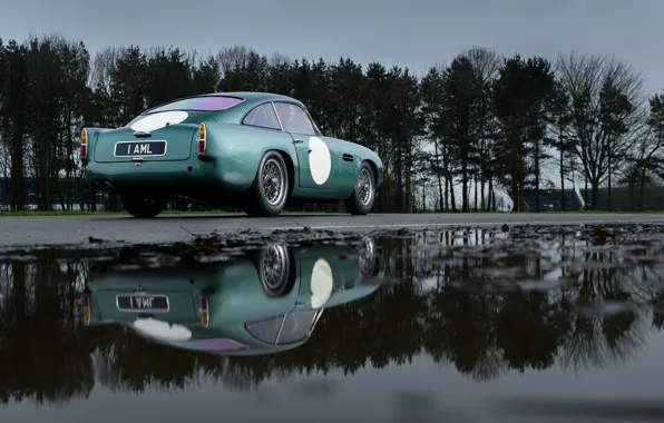 Aston Martin, Отражение, Classic, 2018, Classic car, 1958, DB4, Sports car