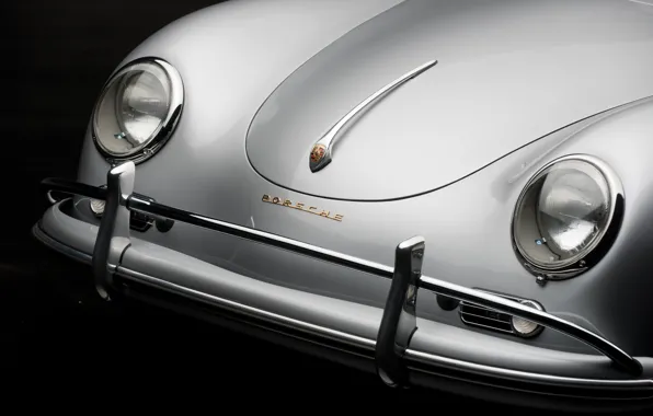 Картинка Porsche, close-up, front, 1957, 356, Porsche 356A 1600 Super Coupe