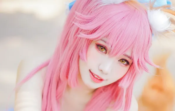 Крупный план, Riko, cosplay girl, girl asian, милая азиатская девушка