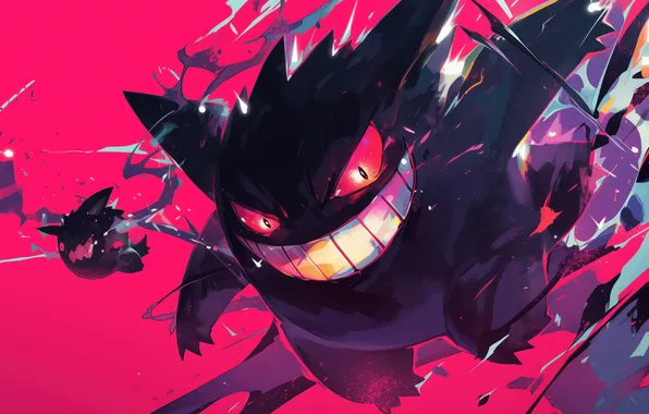 Глаза, взгляд, дух, покемон, pokemon, привидение, генгар, gengar