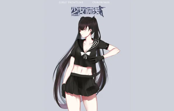 Девушка, юбка, аниме, арт, Girls Frontline, Девушки фронта