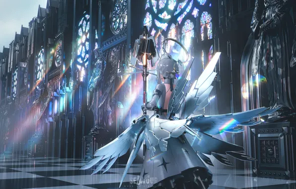 Девушка, ангел, доспехи, Liv, Punishing: Gray Raven