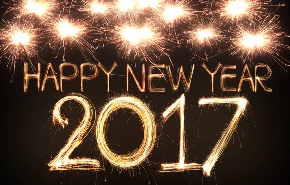 Картинка новый год, new year, happy, fireworks, 2017