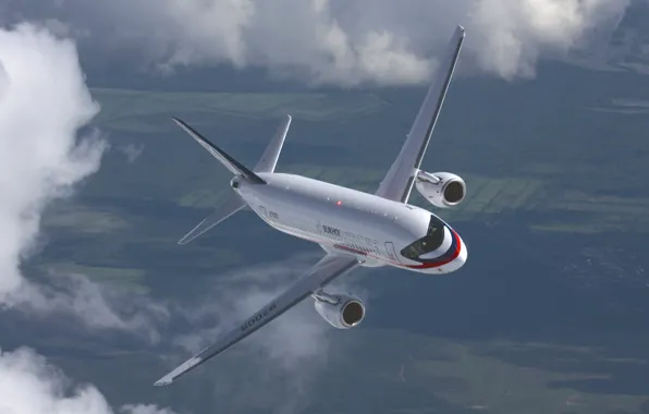 Авиация, летит, SuperJet 100, Сухой, супер джет 100