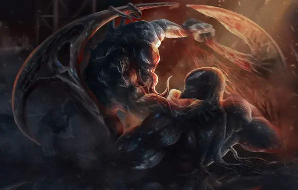 Оружие, драка, Веном, Venom, симбиоты