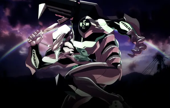 Anime, Neon Genesis Evangelion, Ева-01