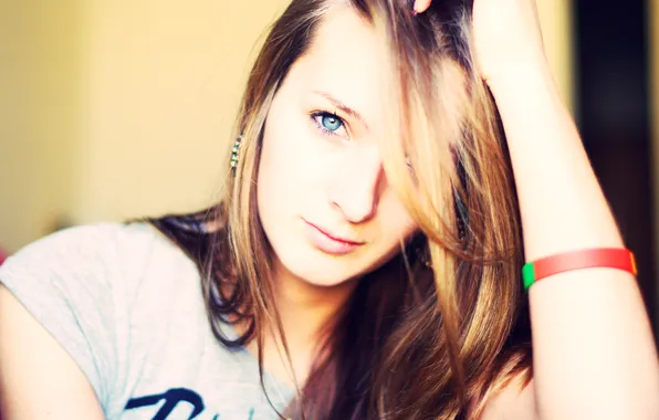 Глаза, взгляд, девушка, girl