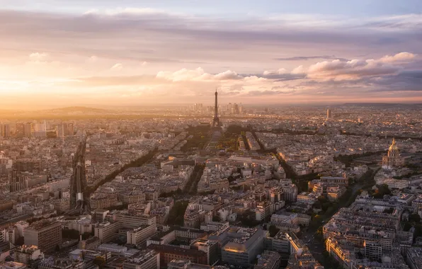 Картинка облака, Париж, вид