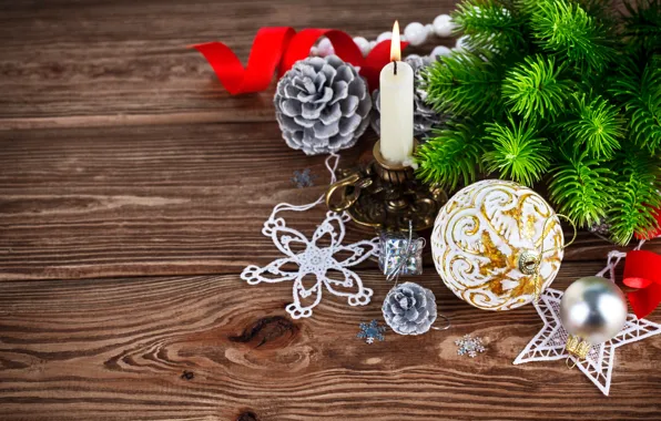 Украшения, шары, елка, Новый Год, Рождество, Christmas, wood, decoration